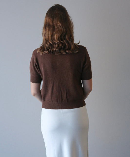 Sofia top choco brown