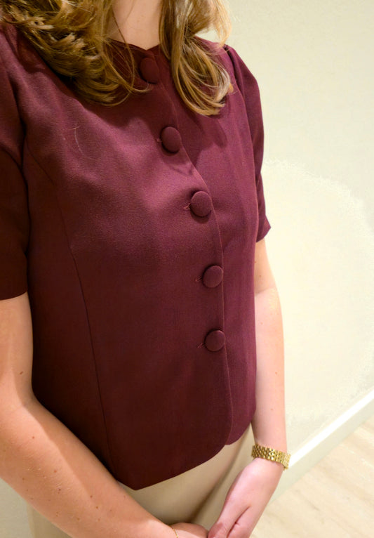 Blazer top bordeaux