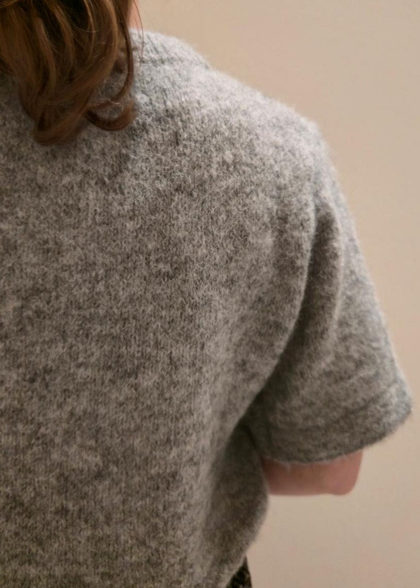 Basic sweater grijs