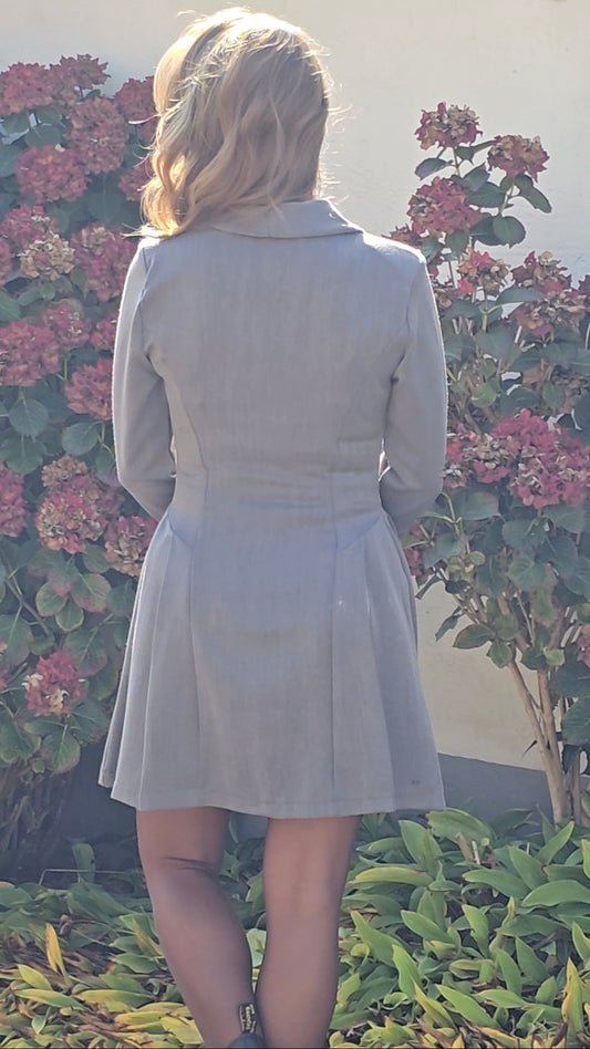 Blazerjurk grijs