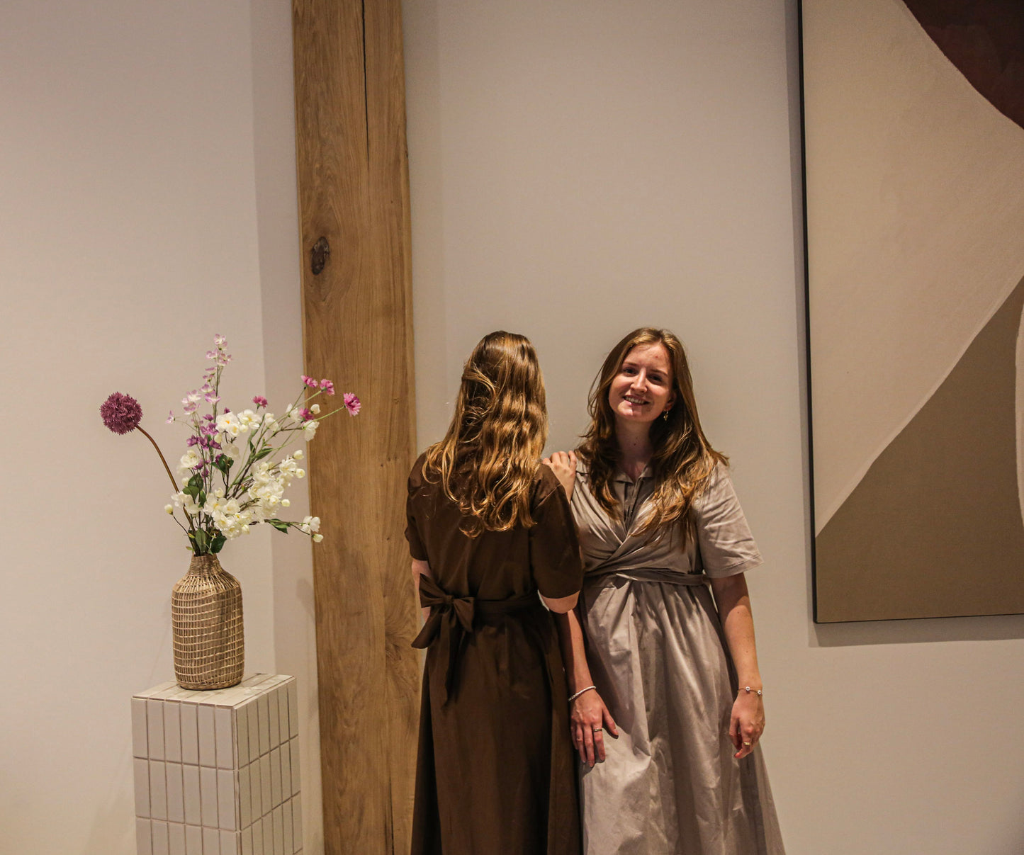 Mira jurk Chocolat brown