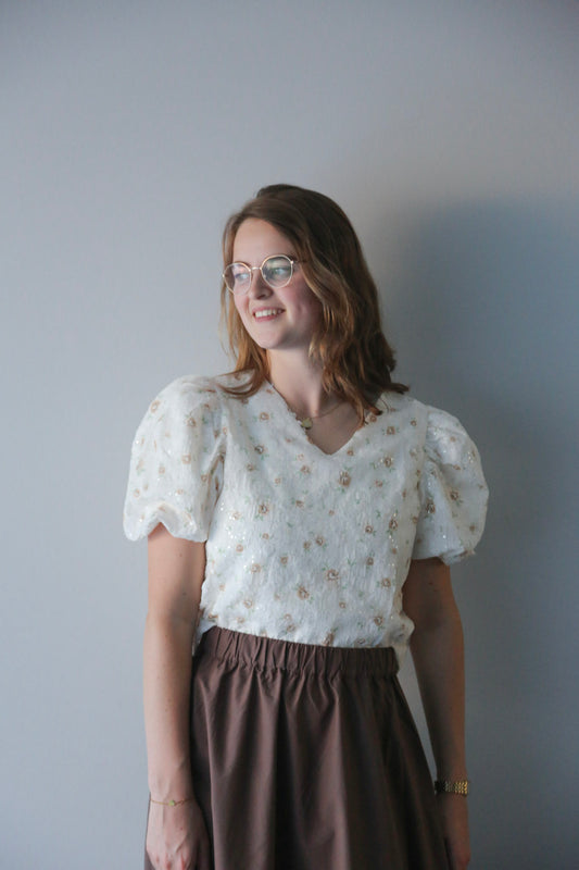 Fleur top floral