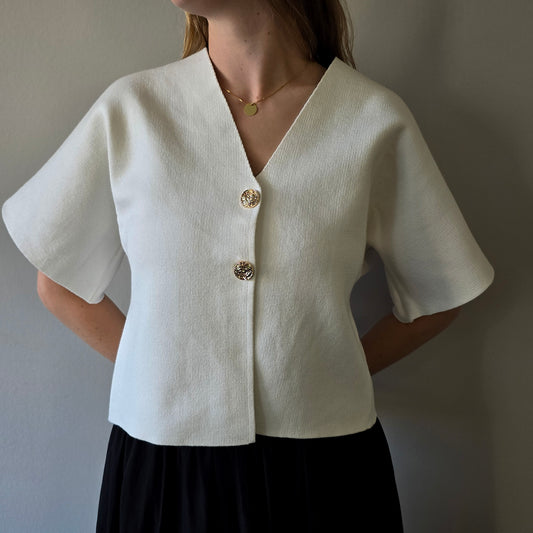 Lucy vest white