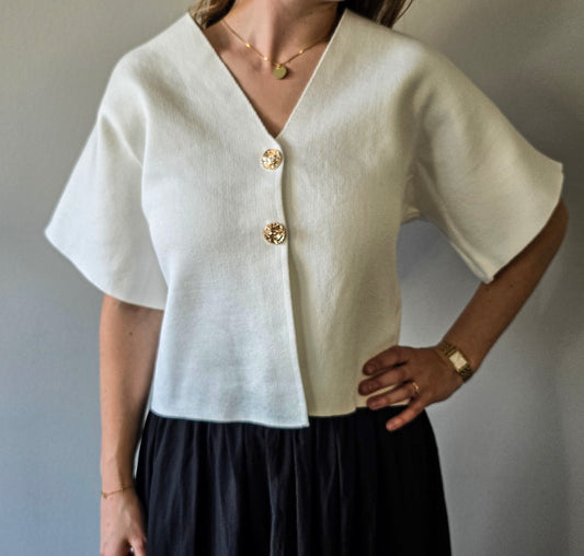 Lucy vest white
