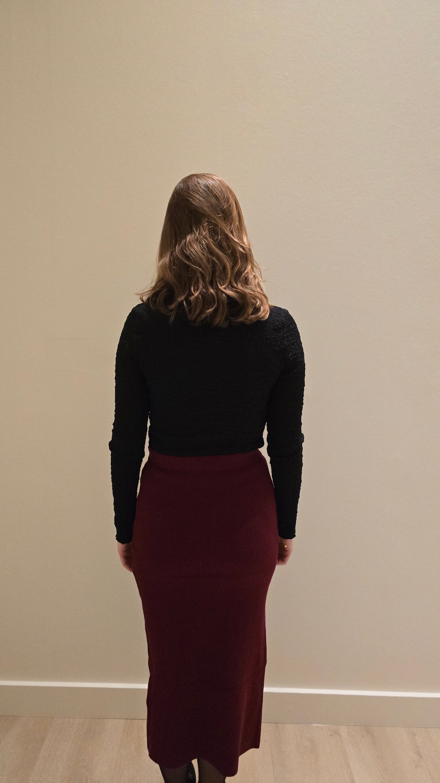 Bodycon rok bordeaux