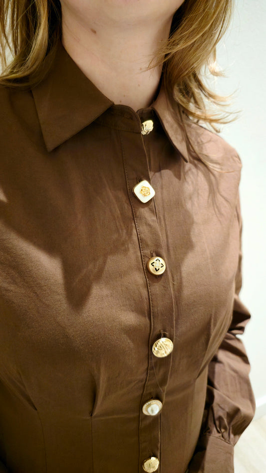 Blouse bruin