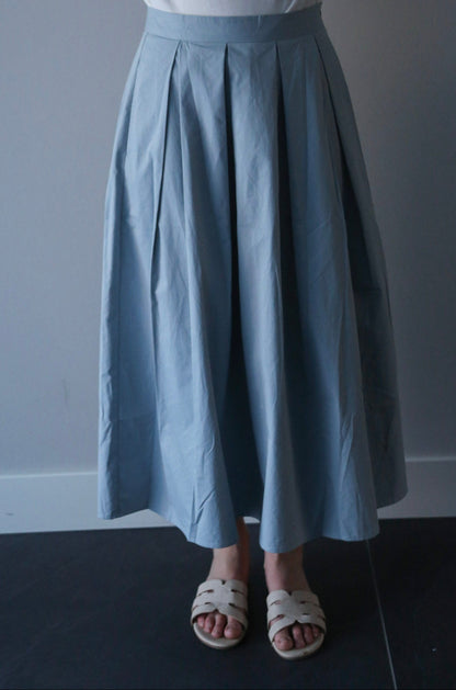 Olivia rok plooi blauw