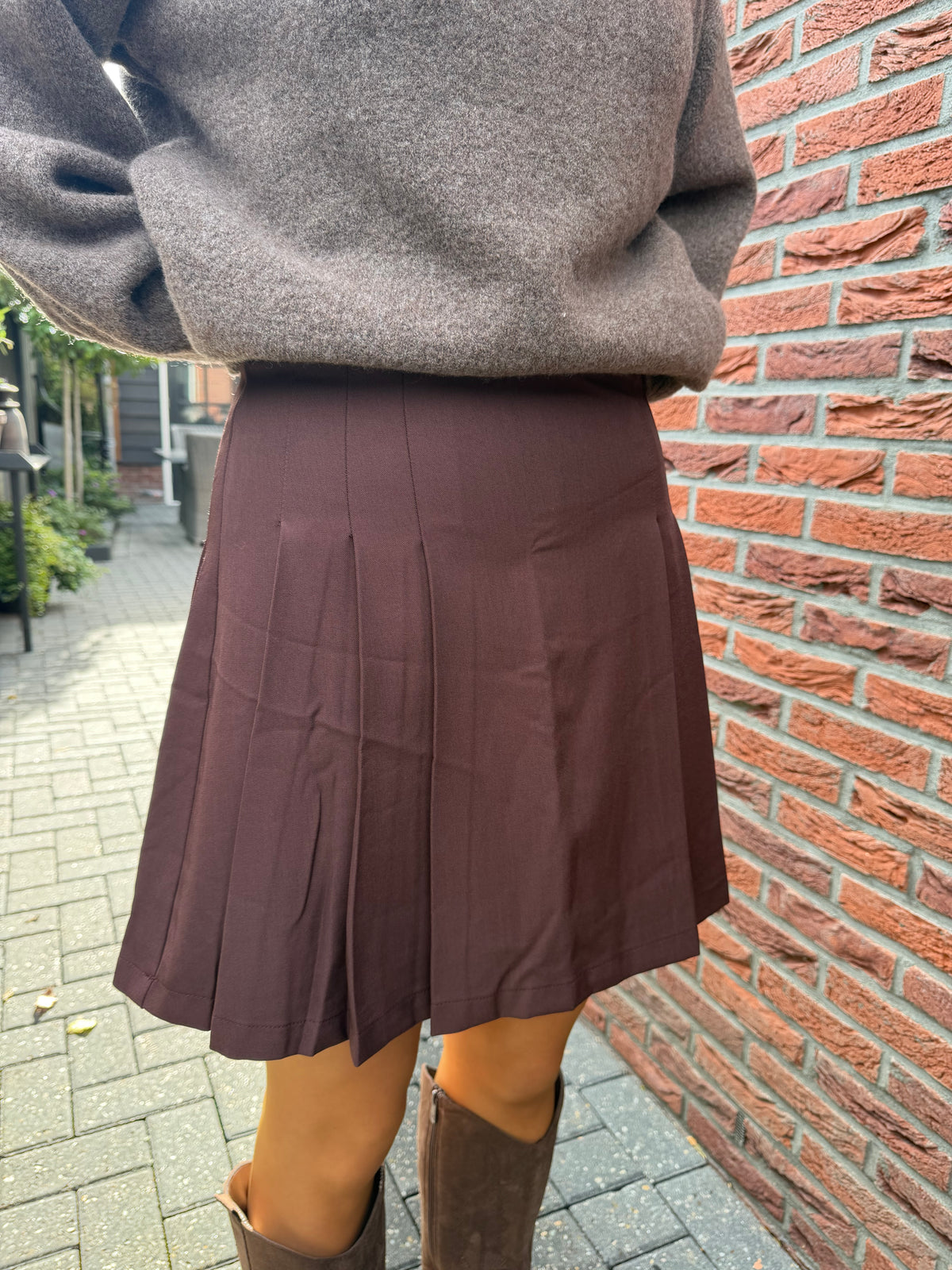 Plooirok bordeaux
