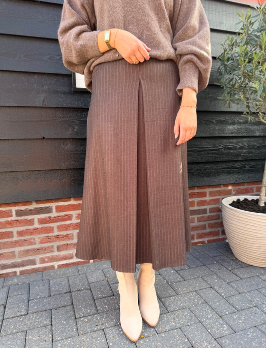 Lange rok taupe
