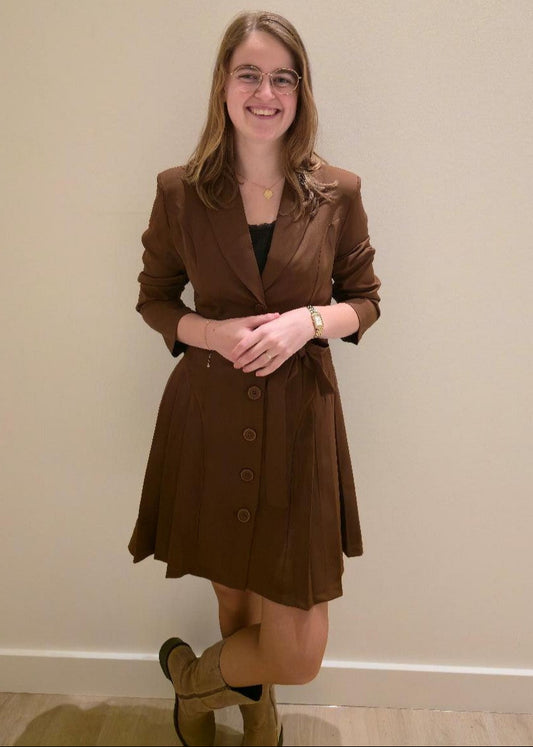 Blazerjurk strik camel