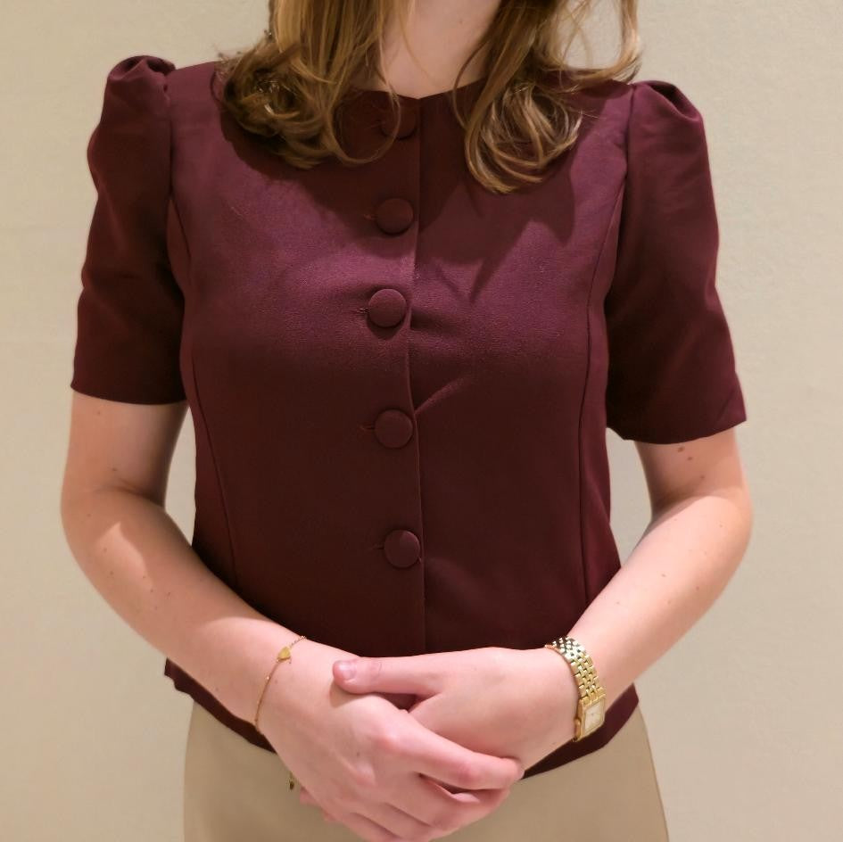 Blazer top bordeaux