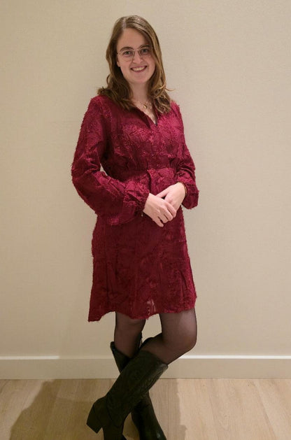 Jurk lizet bordeaux