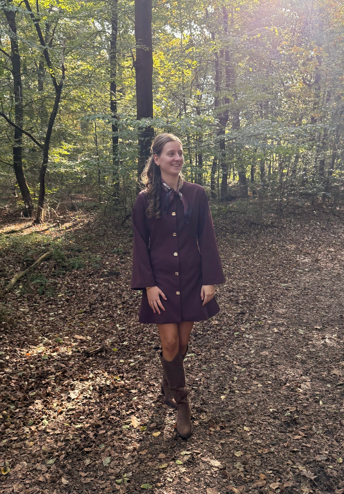 Blazer jurk bordeaux