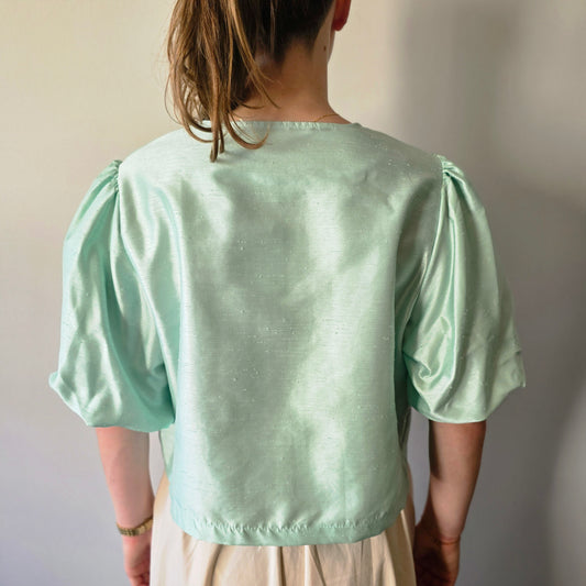Groene pofmouw top