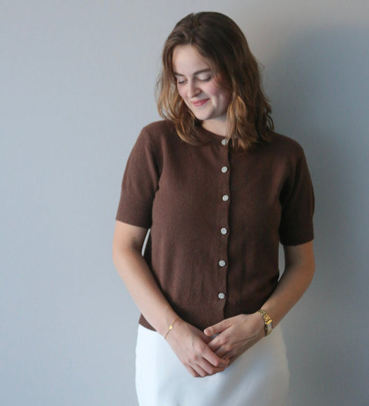 Sofia top choco brown