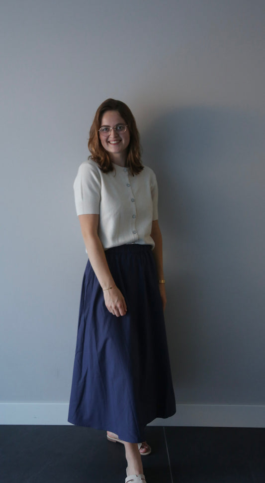 Vivienne rok donkerblauw